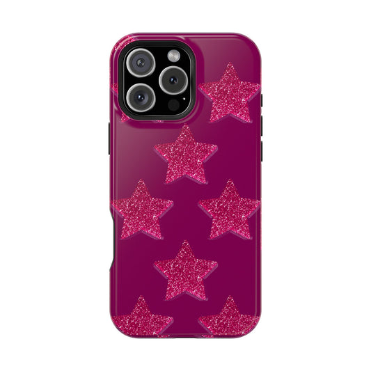 Burgundy Stars Case